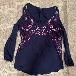 Lucky brand size small open shoulder top
